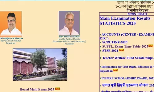 RBSE Class 10,12 supplementary exam Time Table 2025