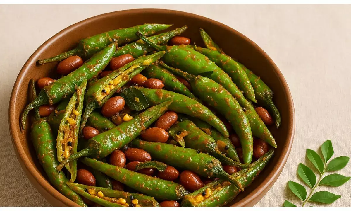 stuffed mirchi fry recipe