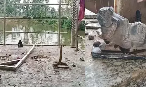 Shivling and river god were damaged