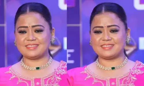 भारती सिंह का पिंक सूट लुक