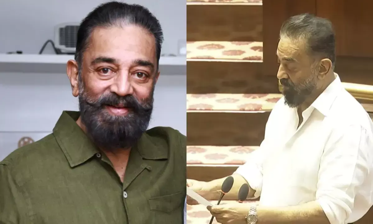 कमल हासन ने राज्यसभा सांसद के रूप में ली शपथ