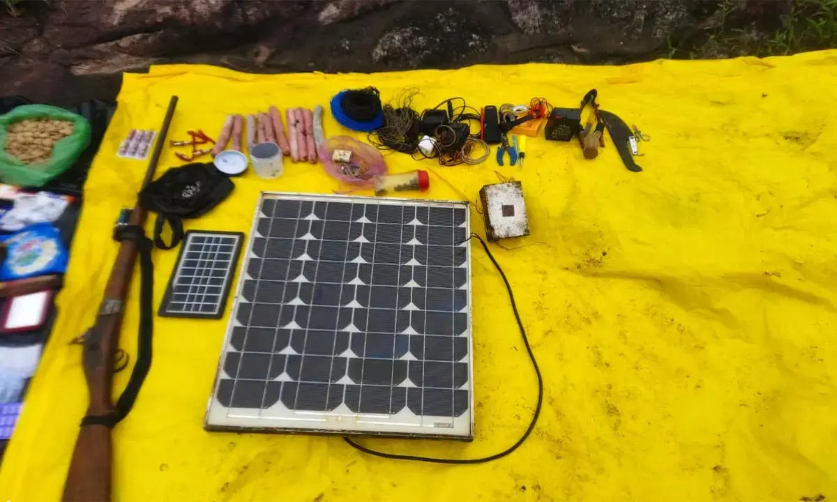 The weapons recovered