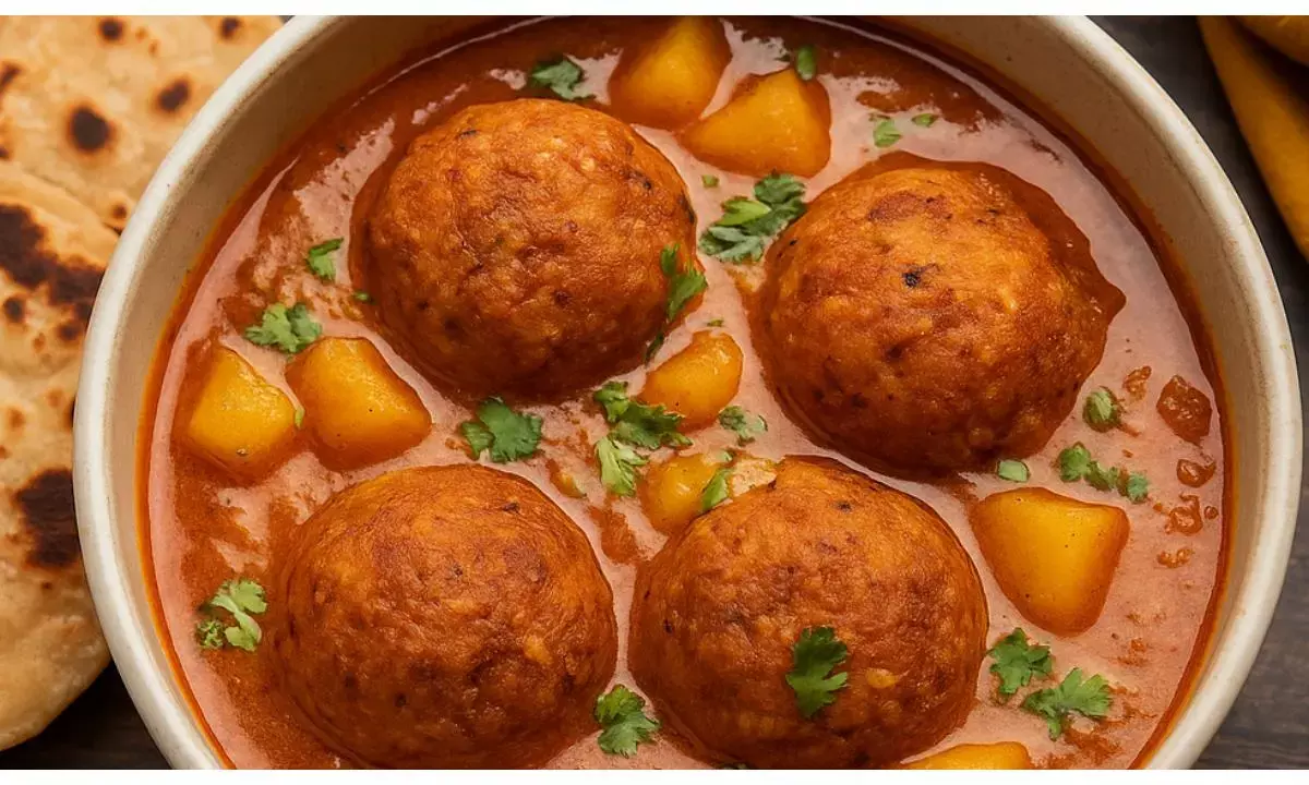 leftover roti kofta curry