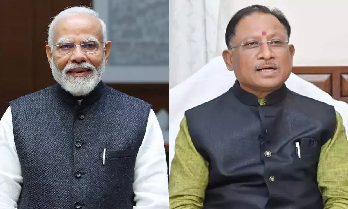 पीएम नरेंद्र मोदी और सीएम विष्णुदेव साय
