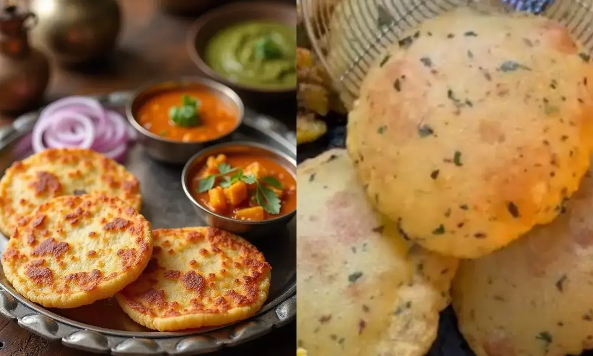 आलू-सूजी की खस्ता पूड़ी की रेसिपी।