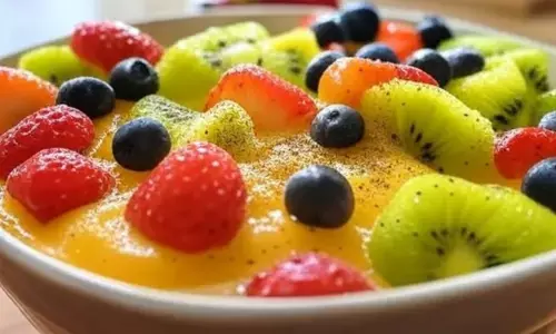 फ्रूट कस्टर्ड बनाने की विधि।