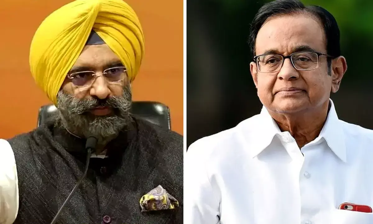 Minister Manjinder Sirsa attack on P.Chidambaram