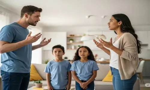 sides effects over children of parents finght