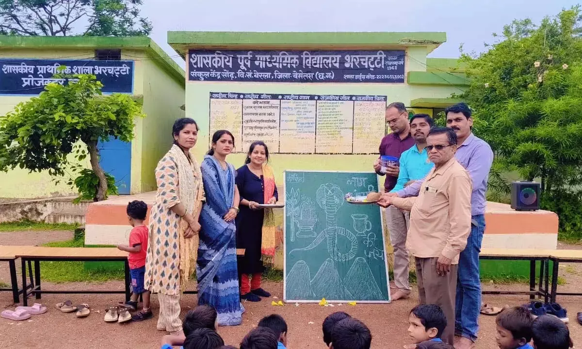 Nag Panchami festival was celebrated in the school