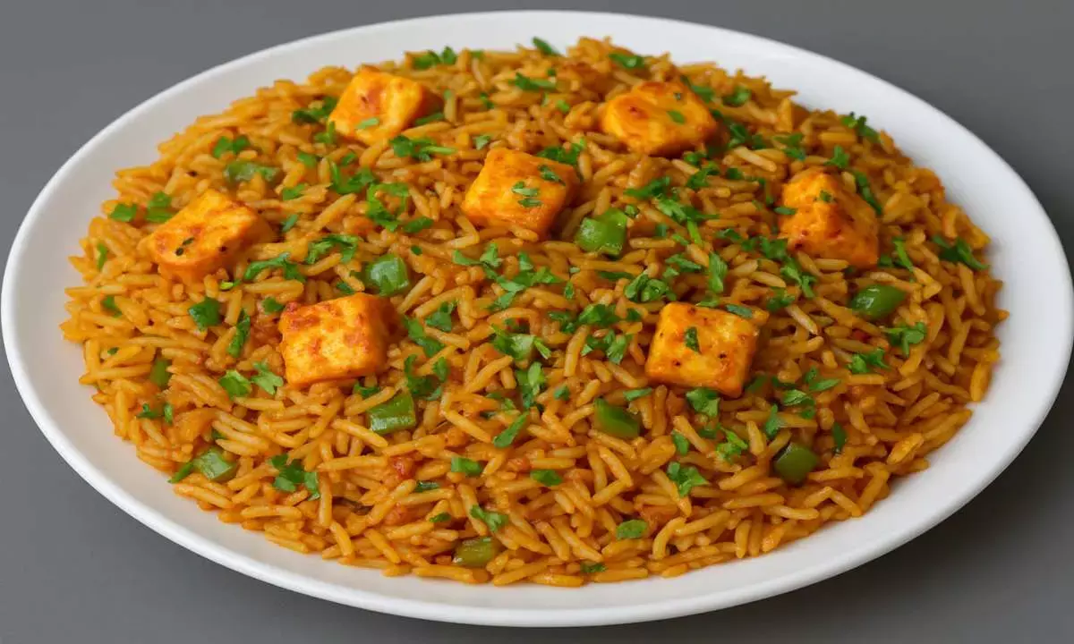 how to make paneer tava pulao famous street food