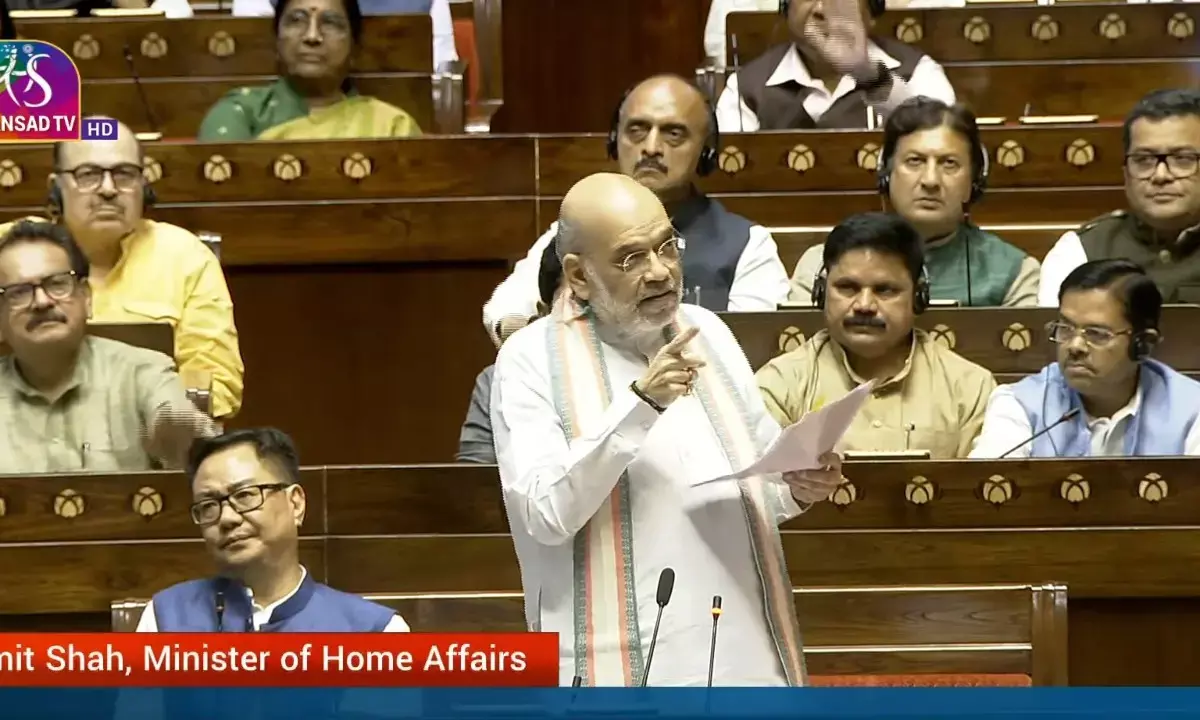Amit Shah In Rajya Sabha Live
