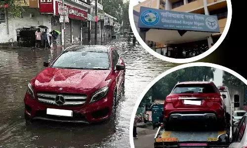 Man sent notice to corporation after Mercedes car damage due to waterlogging