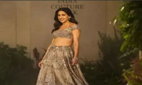 एक्ट्रेस सारा अली खान का इंडिया कुट्योर वीक लुक
