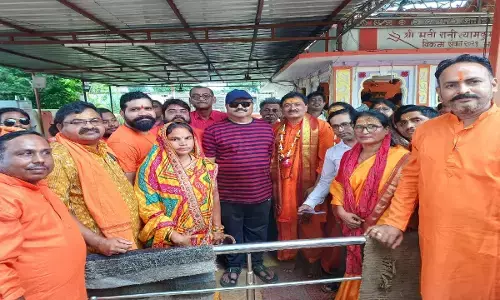 भाजपा के अभनपुर से विधायक इंद्रकुमार साहू ने बुधवार को श्री शिवधाम यात्रा पूरी की