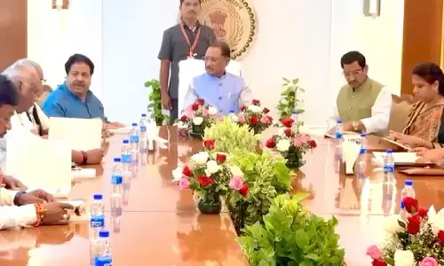 सीएम विष्णुदेव साय ने दिल्ली के छत्तीसगढ़ भवन में सभी सांसदों मुलाकात कर उनके साथ डिनर किया