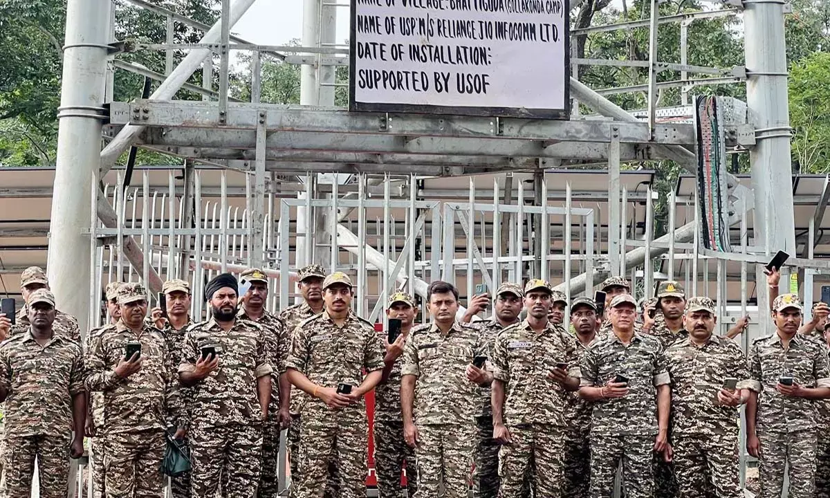 Mobile tower installed with the efforts of security forces