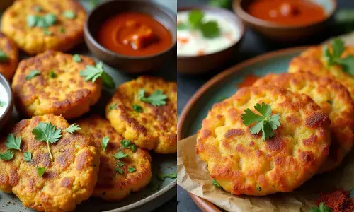 आलू मूंगदाल टिक्की बनाने की रेसिपी।