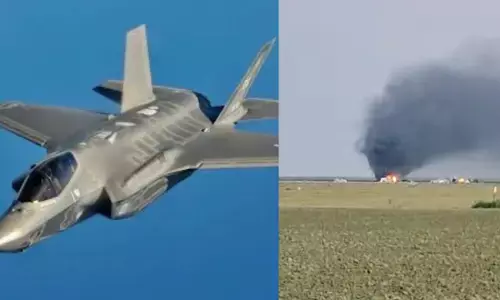 US Navy F-35C Jet Crash Video California