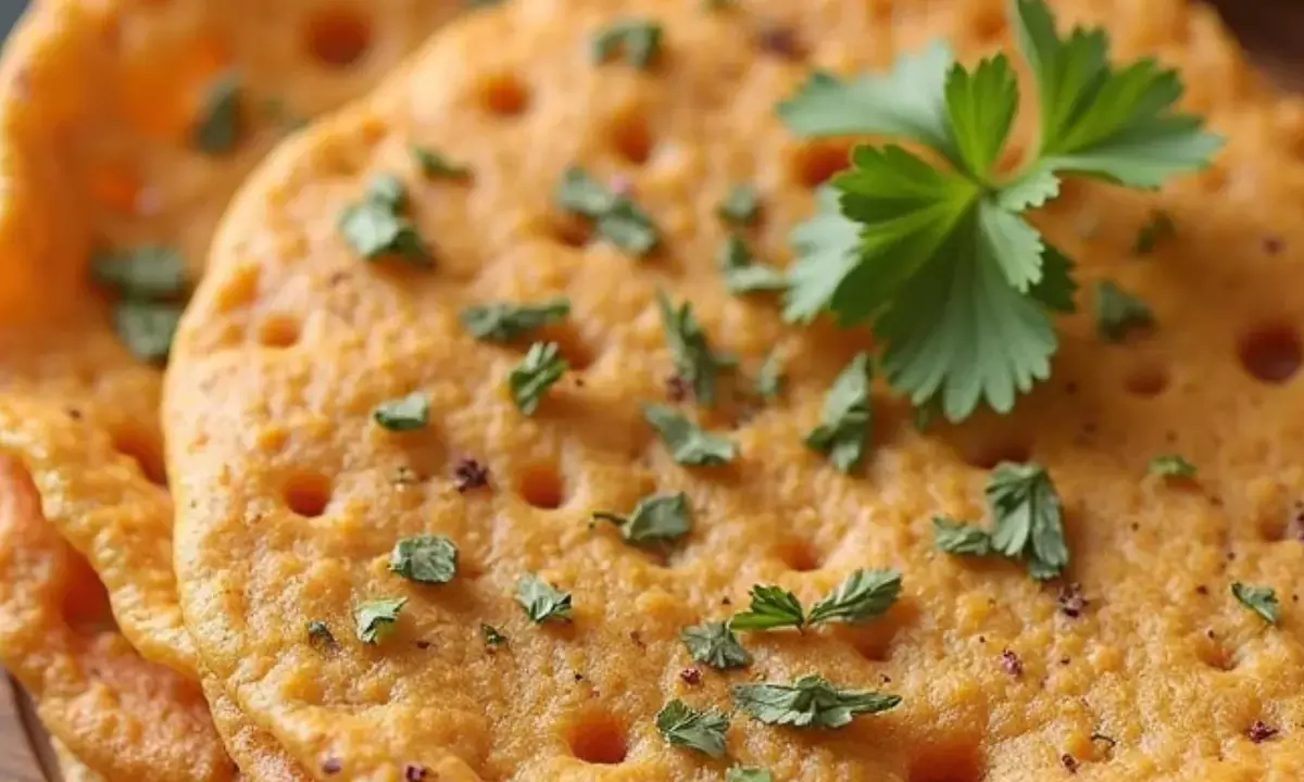 क्रिस्पी बेसन चिल्ला बनाने की रेसिपी।