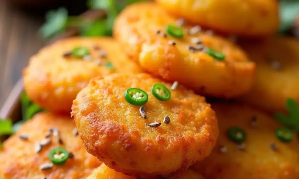 गुजरात के मशहूर लसनिया बटाटा भजिया बनाने की रेसिपी।