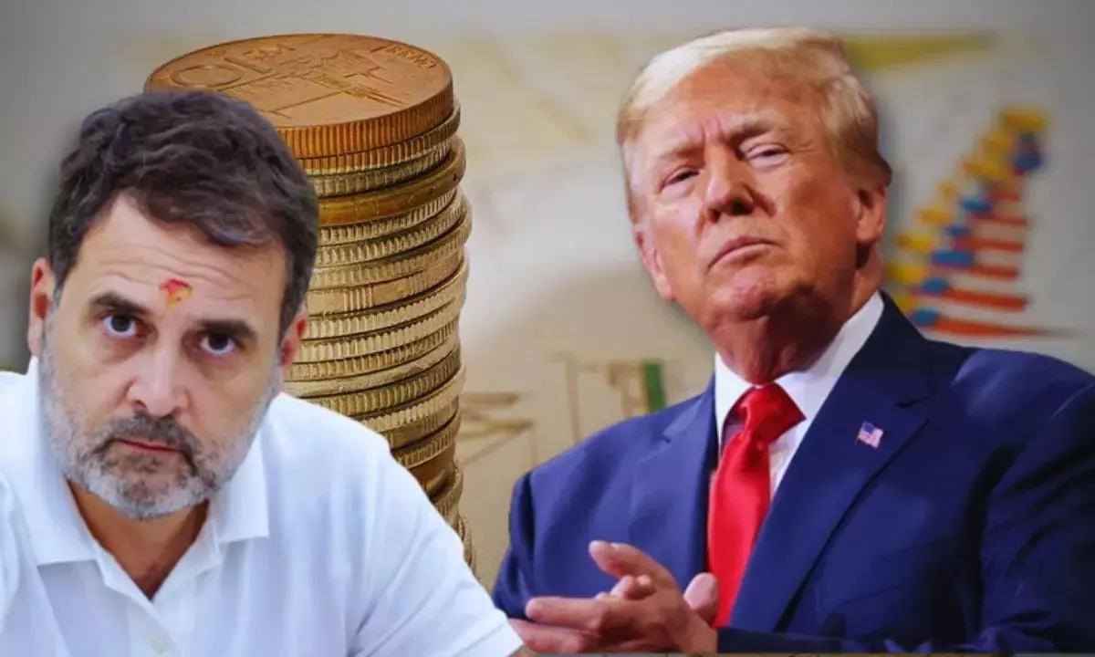 Rahul Gandhi supports Donald Trump Dead economy