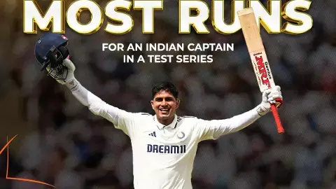 In the Oval Test, Shubman Gill broke the record of legendary Sunil Gavaskar.