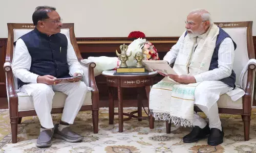 PM Narendra modi &  CM Vishnudeo Sai