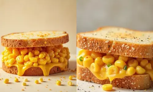 चीज़ कॉर्न सैंडविच बनाने की आसान रेसिपी।