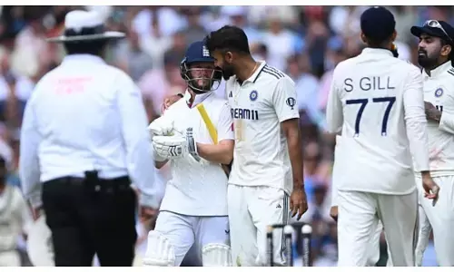 ben duckett vs akash deep fight