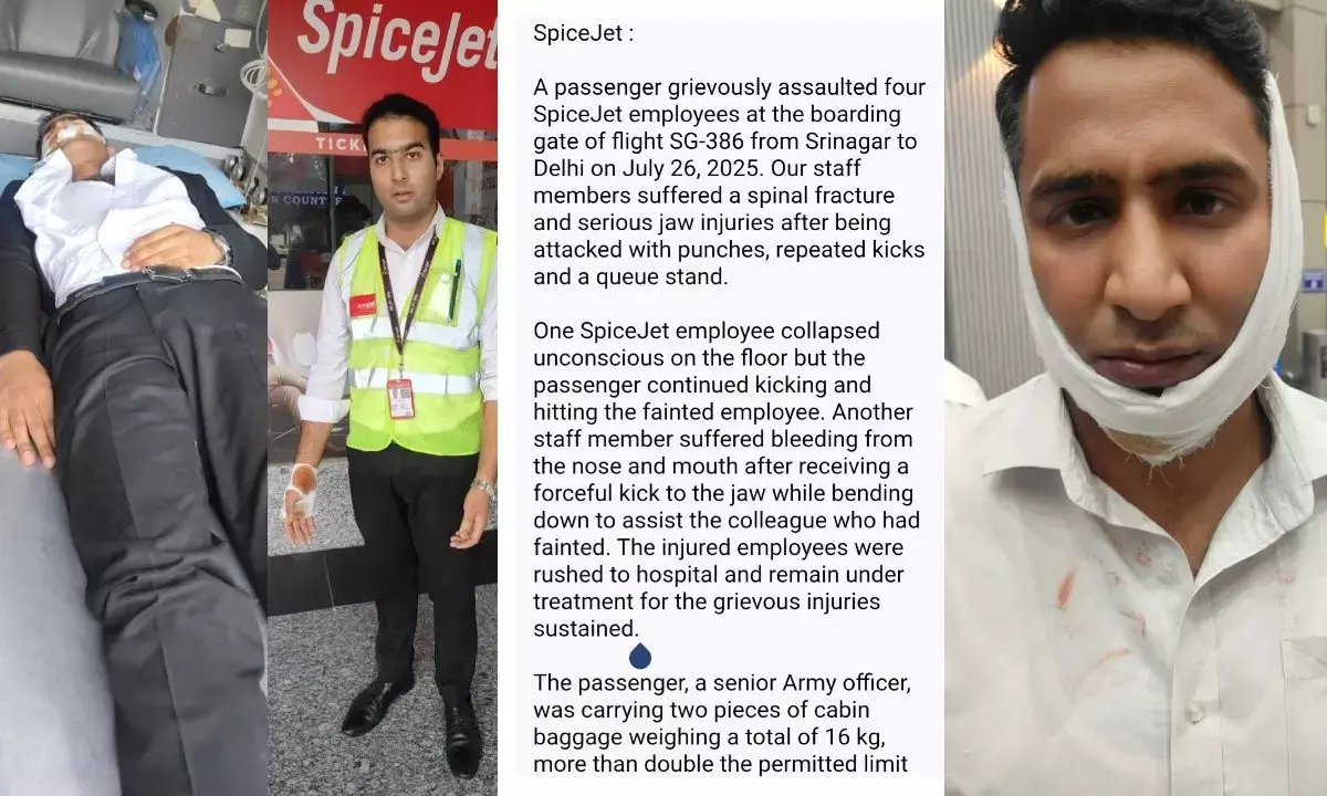 Army Officer Brutally Assaults 4 SpiceJet Employees