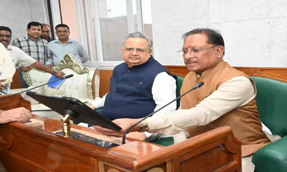 CM Vishnudeo Sai- Speaker Dr. Raman Singh