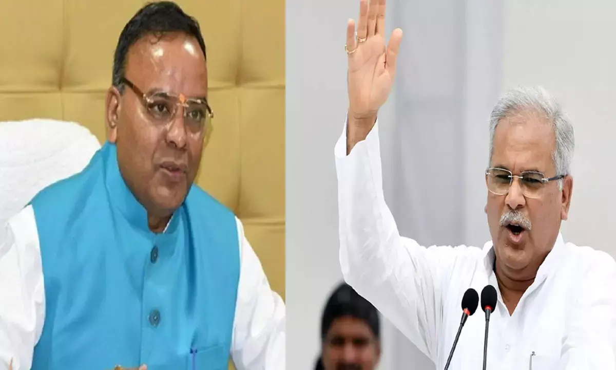 ex CM Bhupesh Baghel &  ajay chandrakar