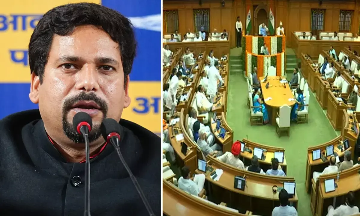 Sanjeev Jha Marshaled Out from Delhi Assembly