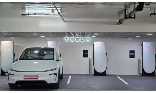 Tesla supercharging station in mumbai
