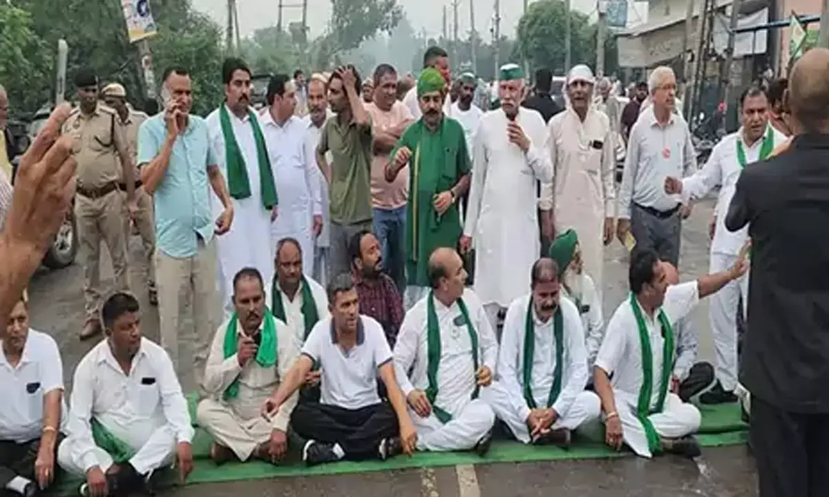 farmer protest yamunanagar farmer protest yamunanagar