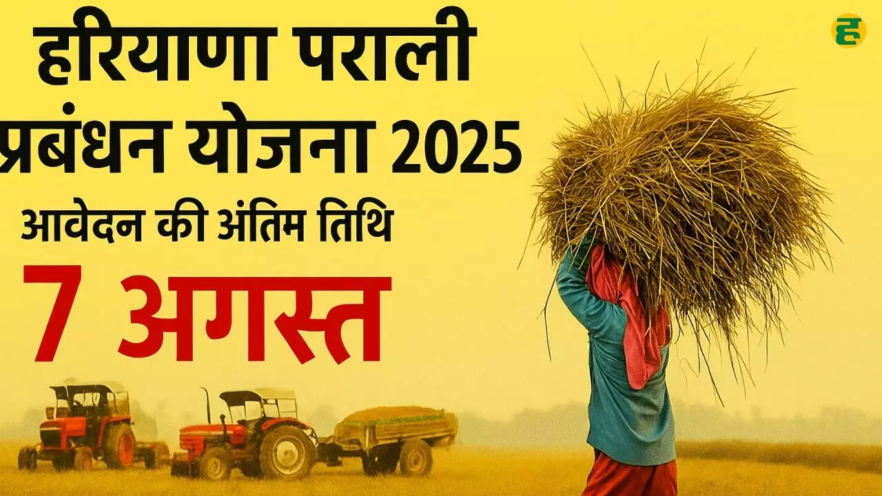 Haryana Parali Management Scheme 2025: Apply by 7 August, avoid penalty and get government grant, know eligibility, benefits and online process.