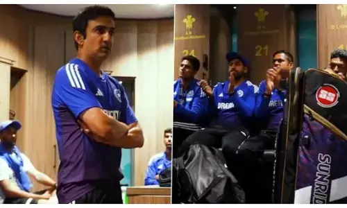 gautam gambhir dressing room speech video