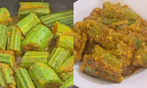 भरवा तोरी की आसान रेसिपी।