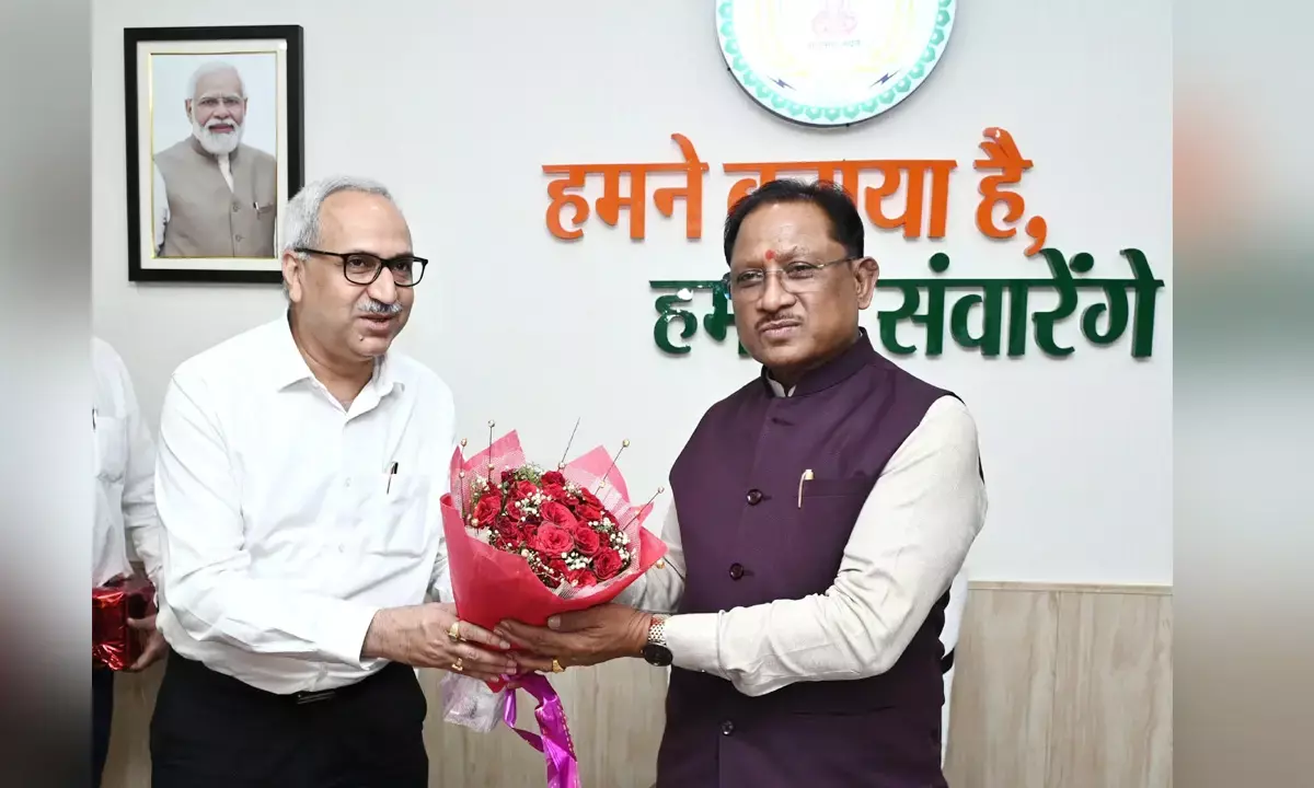 बीएसपी के निदेशक की औपचारिक मुलाकात : सीएम साय बोले- भिलाई स्टील प्लांट प्रदेश के विकास में प्रभावी योगदान देगा