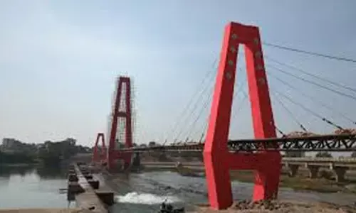 खाली हवा में झूल रहा टोला का लक्ष्मण झूला : 19 करोड़ का पुल, टेस्टिंग के लिए विशेषज्ञ नहीं ढूंढ पाया विभाग