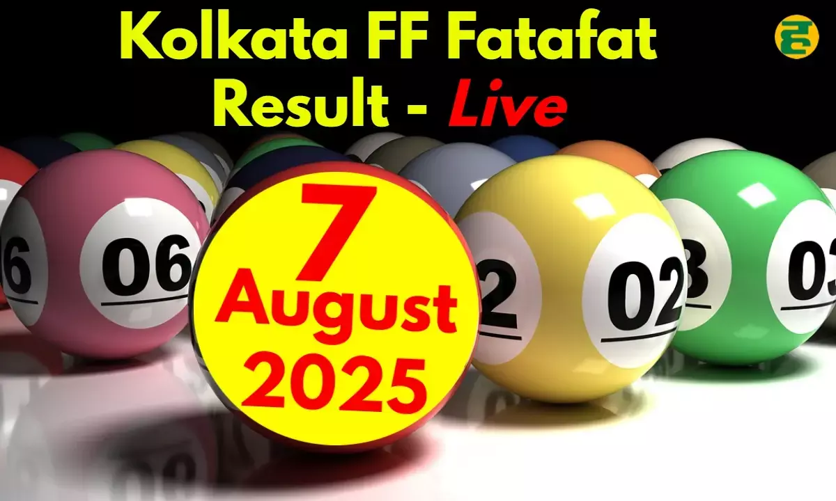 Kolkata ff Fatafat Result 7 August 2025 live Update first result 10.30 am and last at 9 pm. Kolkata ff Fatafat Result 7 August 2025 live Update first result 10.30 am and last at 9 pm.