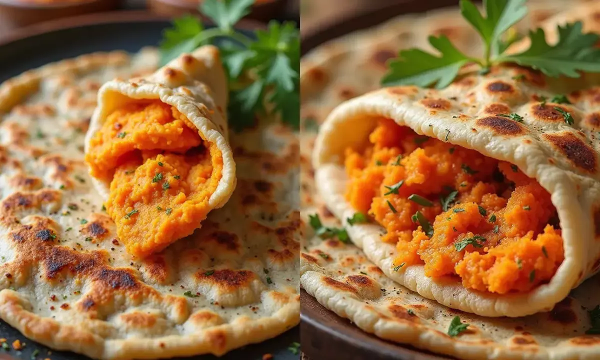 शकरकंद पराठा बनाने की आसान रेसिपी।