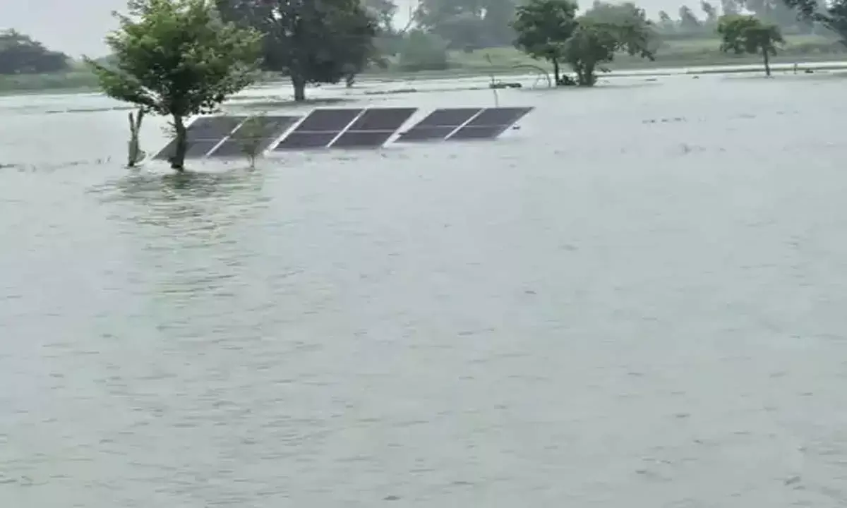 Rising water level