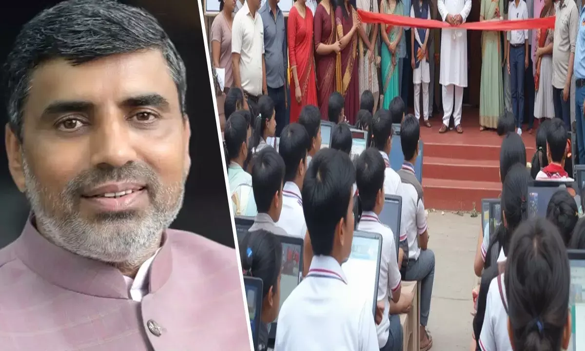Education Minister Mahipal Dhanda Inaugurated School