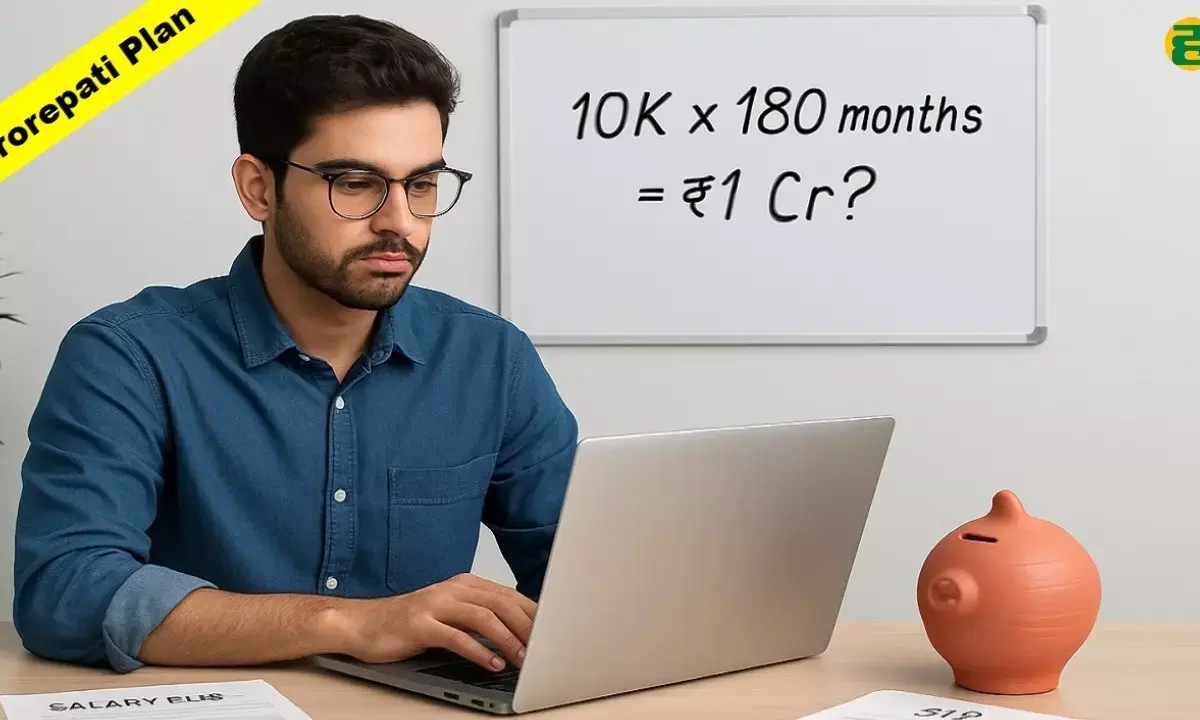young man investing salary sip plan crorepati idea