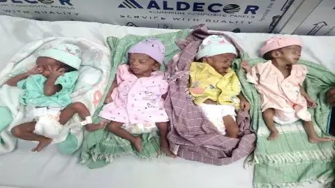 महिला ने एक साथ 4 बच्चों को दिया जन्म