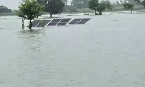 Rising water level