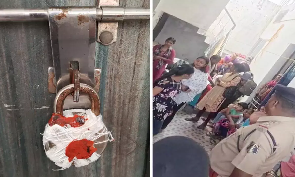 पुलिस ने मकान को किया सील