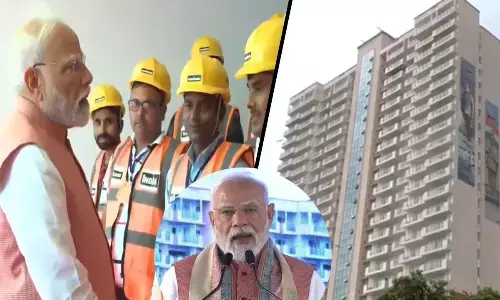 PM Modi Inaugurated 184 MP Flats