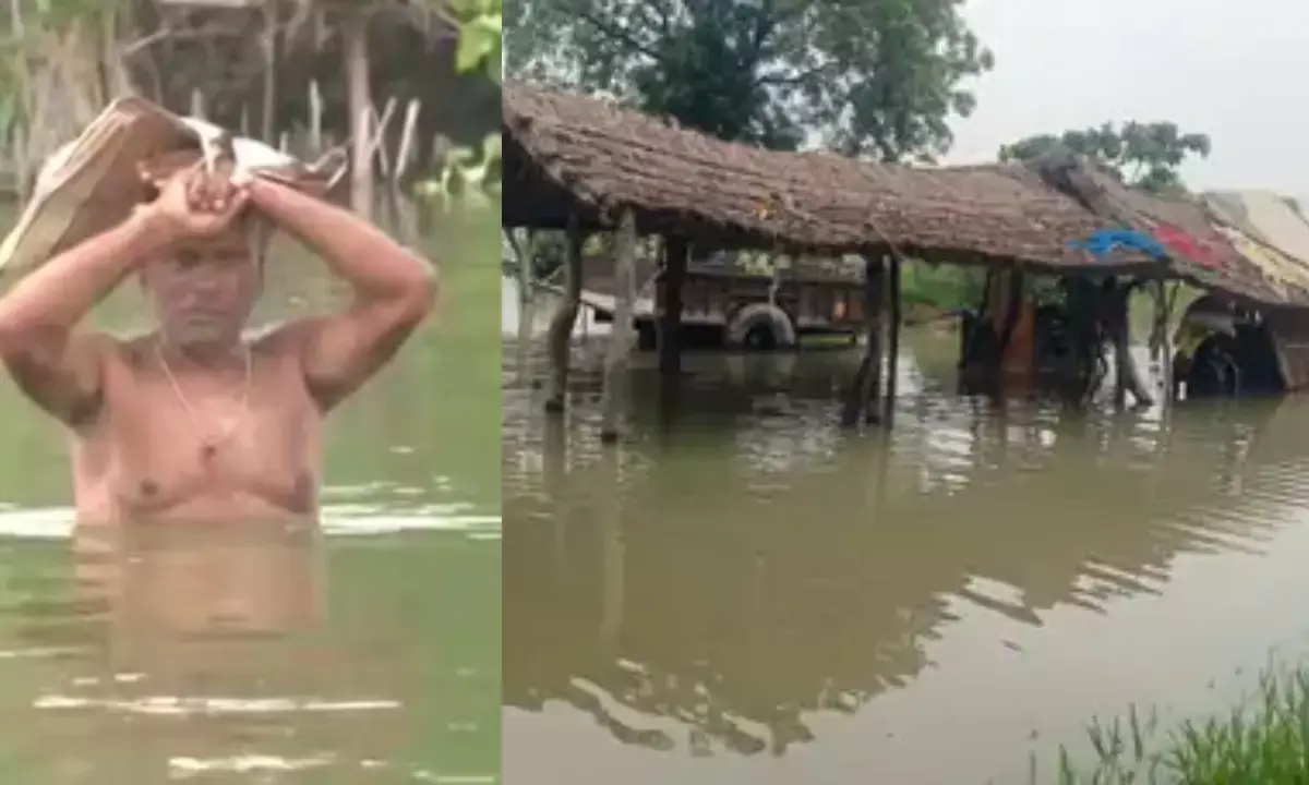 उत्तर प्रदेश में भारी बारिश और बाढ़ का कहर, 500 गांव जलमग्न, 44 जिलों में अलर्ट उत्तर प्रदेश में भारी बारिश और बाढ़ का कहर, 500 गांव जलमग्न, 44 जिलों में अलर्ट